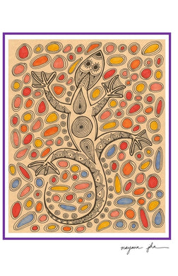 Lizard Greeting Card by Nayana Design Studio