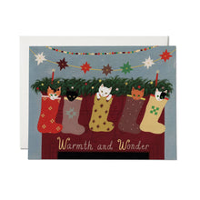 Warmth & Wonder Holiday Cat Greeting Card