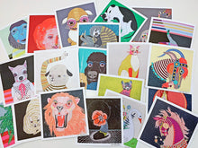 Jennifer Davis Mini Art Prints – Whimsical Animals