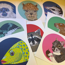 Jennifer Davis Mini Art Prints – Whimsical Animals
