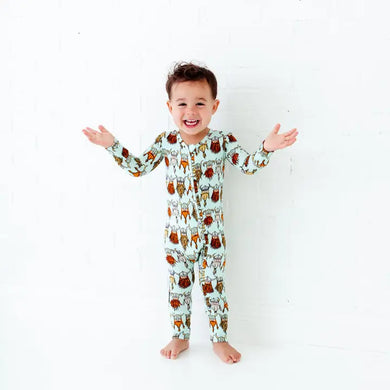 Kids Nordic Dreams Vikings Bamboo Convertible Footie Pajamas