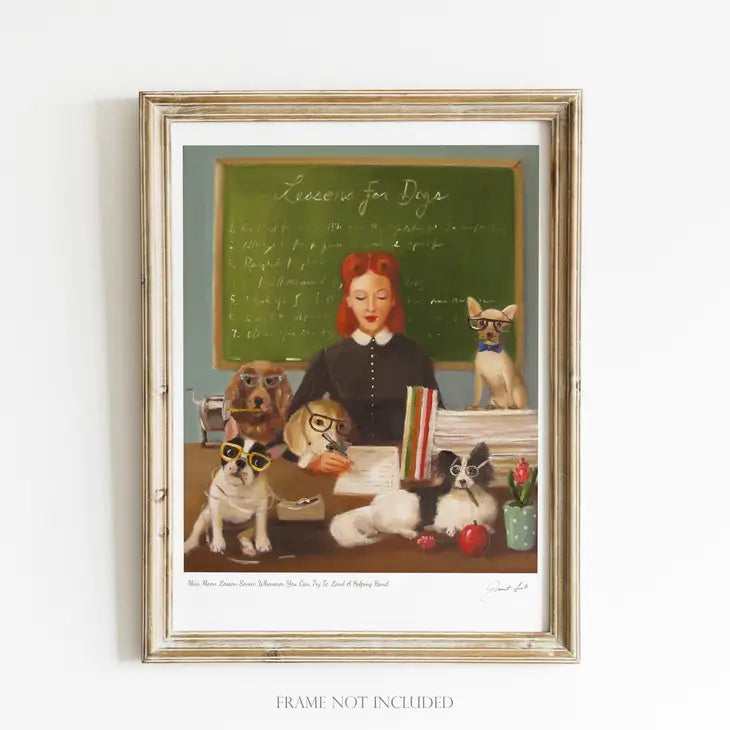 Miss Moon Lesson Seven - 8.5 X 11 Art Print