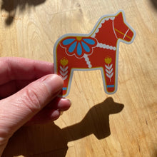 Dala Horse Scandinavian Vinyl Sticker