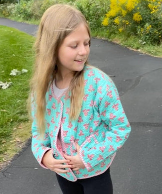 Little Blossoms Children's Quilted Jacket