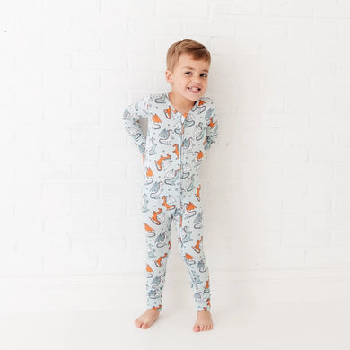 Dragon Myself To Bed Bamboo Convertible Footie Pajamas