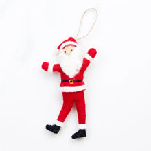 Dancing Santa Fair Trade Felt Ornaments