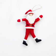 Dancing Santa Fair Trade Felt Ornaments