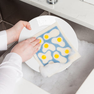 Eggs Swedish Dishcloth