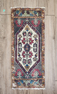 Vintage Hand-Knotted Rug - F