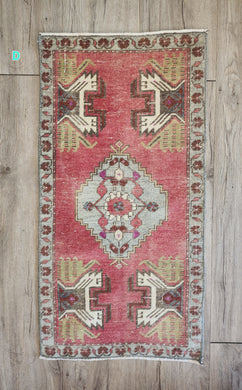 Vintage Hand-Knotted Rug - D