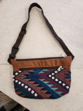 Geometric Handwoven Crossbody Pouch