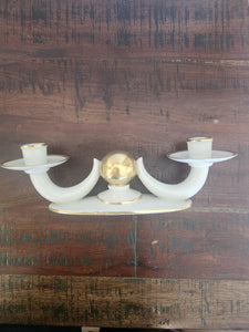Vintage/Previously Adored Porcelain Double Candle Holder (1920s)