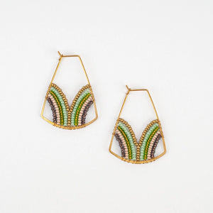 Wellspring Beaded Hoop Earrings