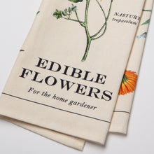 Edible Flowers Cotton Tea Towel