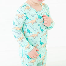 Land Before Bedtime Dinosaur Baby Bamboo Pajamas Convertible Footie - Jurassic Jungle