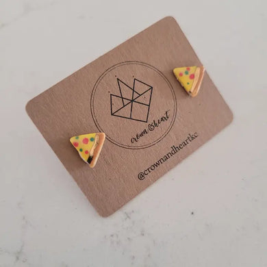 Pizza Stud Earrings