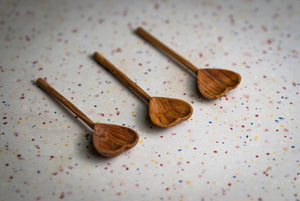 Hand-Carved Heart Tea Spoon