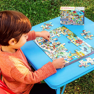 Animals in Town 20 Piece Rectangle Puzzle