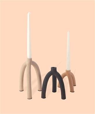 Arched Aluminum Taper Candle Holders (Various Styles)