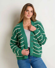 Bianca Shaker Cardigan - Palm Stipe