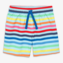 Swim Trunks In Rainbow Sky Stripe