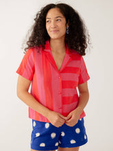 Serena Short Blue Polka Dot Ikat