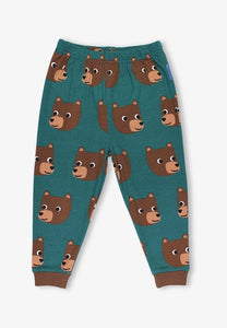 Organic Brown Bear Print Pajamas