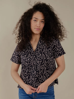 Black Lines Fair Trade Camp Shirt