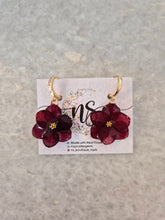 Hydrangea Huggie Earrings - Multiple Colors