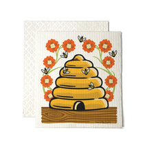 Honey Bee Swedish Dishcloth