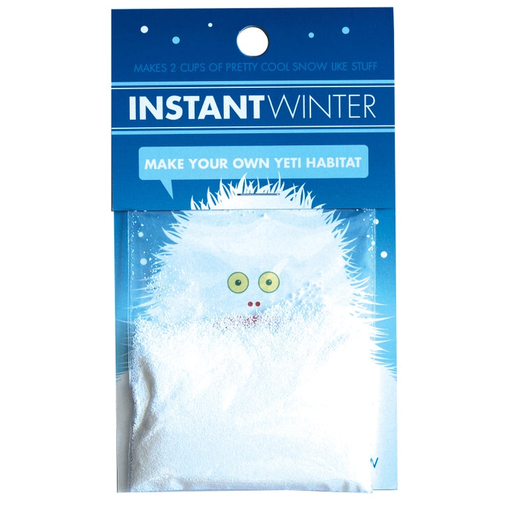 Instant Winter |  Compact Curiosities Artificial Snow Kit