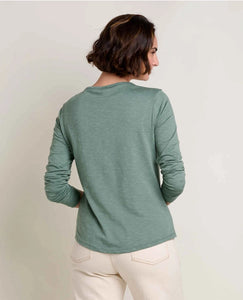 Marley Long Sleeve V-Neck Tee - Laurel
