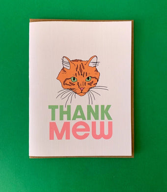 Thank mew. Greeting Card