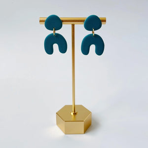 Lulu | Organic Arch Polymer Clay Earrings