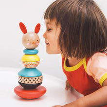 Wooden Rabbit Baby Stacker Toy