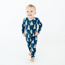 All Spruced Up Bamboo Christmas Trees Convertible Footie Pajamas