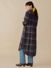 Sutton Shirtdress - Navy Yellow Plaid