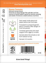 Tomato Seed Packet -Roma