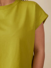 Caitlin Organic Cotton Top - Loop Knit Moss