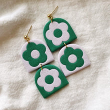 Calla | Colorblock Flower Polymer Clay Earrings