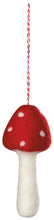Toadstool Felt Christmas Ornaments