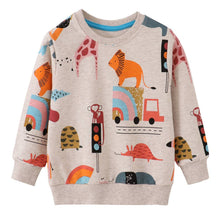 Urban Jungle Cartoon Cotton Sweatshirt