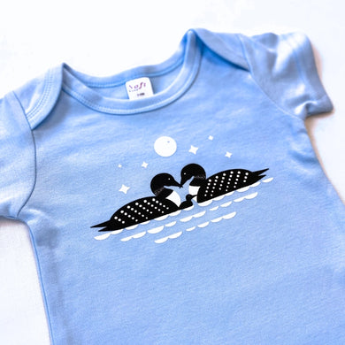 Loon Family Baby Onesie