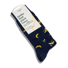 Socks That Plant Trees (Navy Bananas)