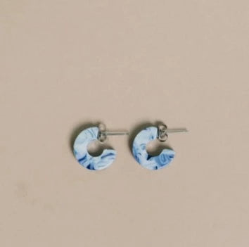 Mali Hoop Earrings- Ocean
