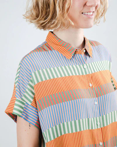 Mediterranean Batwing Blouse – 100% Sustainable & Ethically Made by Brava Fabrics