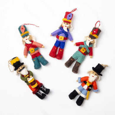 Nutcrackers Felt Ornament (Multiple Colors)