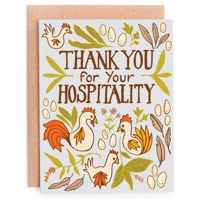 Hospitality Thank You Greeting Card