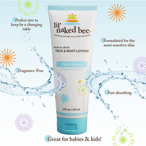 8 oz. Pure & Simple Cheeks To Cheeks Face & Body Lotion