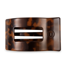 Flat Rectangle Hair Clip | Large | Tortoise